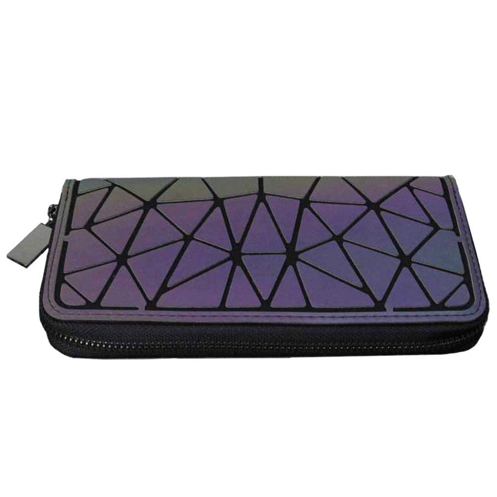Reflective Geometric Purse & Wallet for Women