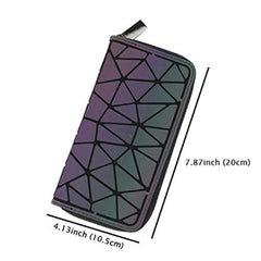 Reflective Geometric Purse & Wallet for Women