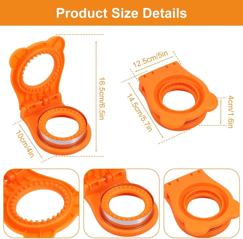 Round Sandwich Cutter & Sealer for Perfectly Shaped Sandwiches