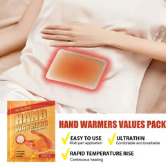 Self Heating Hand Warmer Patches – Pack of 10 Pairs, Long-Lasting, Safe & Disposable for Winter & Outdoor Activities