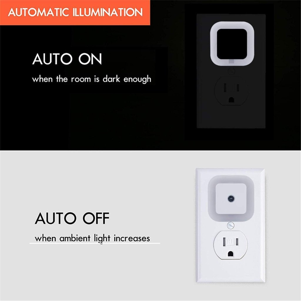 Smart Sensor Night Light – Auto ON/OFF, Energy Saving LED Lamp