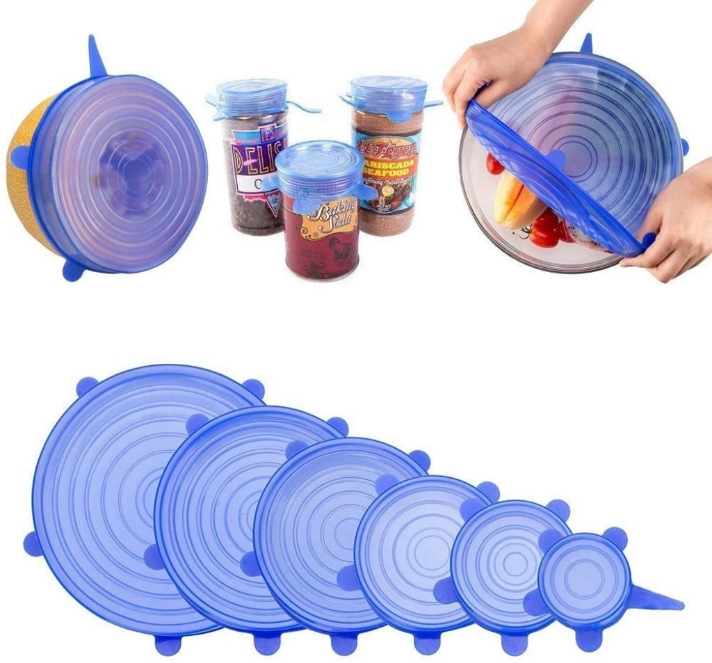 6-Piece Silicone Stretch Lids Set