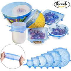 6-Piece Silicone Stretch Lids Set