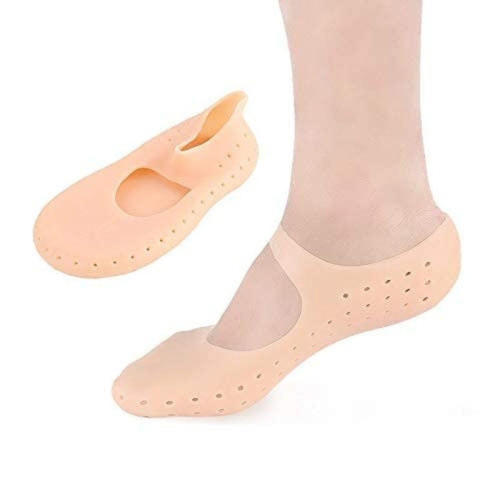 Silicone Foot Socks for Dry Cracked Heels – Moisturizing & Heel Repair (Free Size)