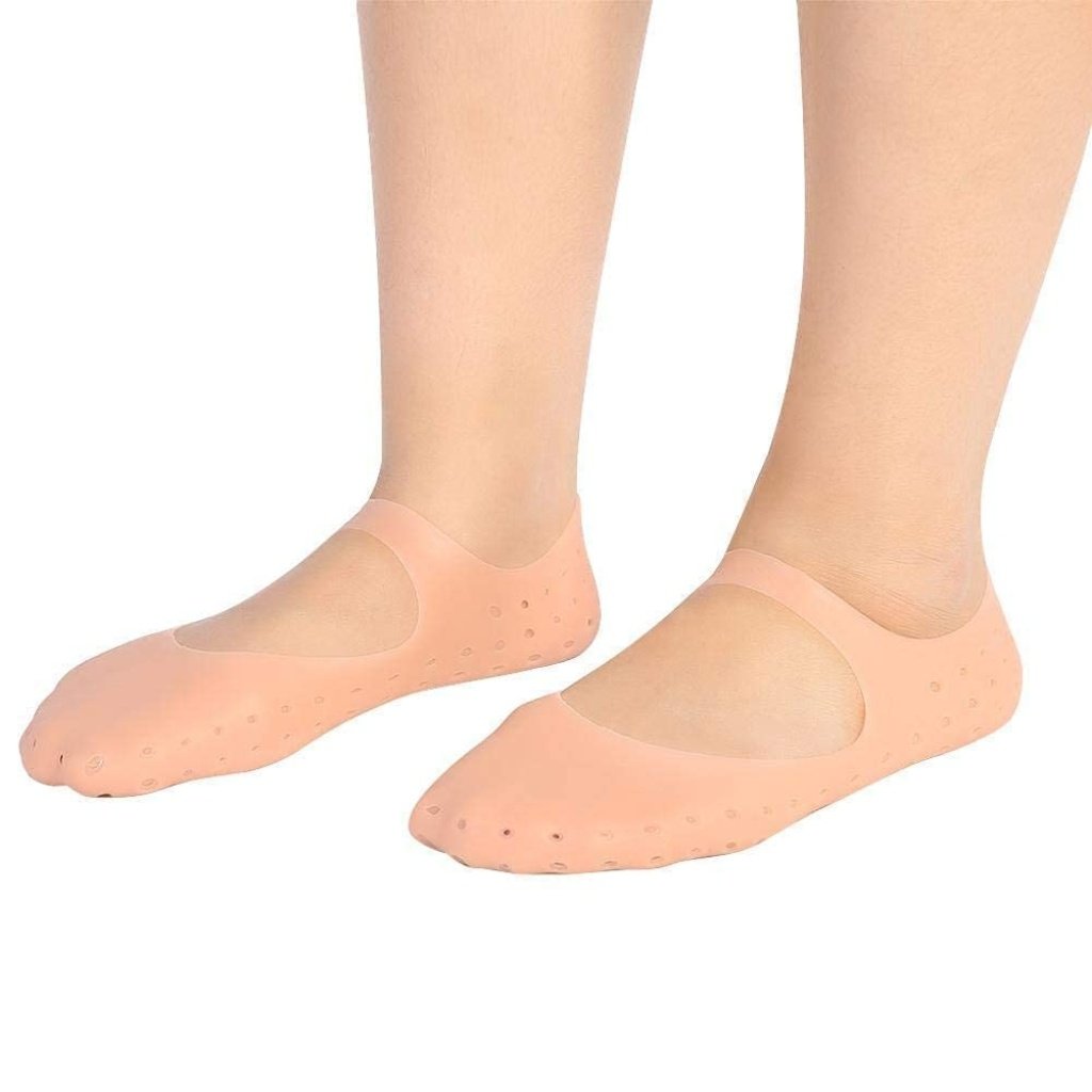 Silicone Foot Socks for Dry Cracked Heels – Moisturizing & Heel Repair (Free Size)