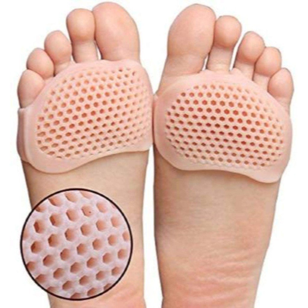 Silicone Gel Toe & Heel Sleeves – Anti-Skid Forefoot Pads for Pain Relief & Skin Repair (Free Size)