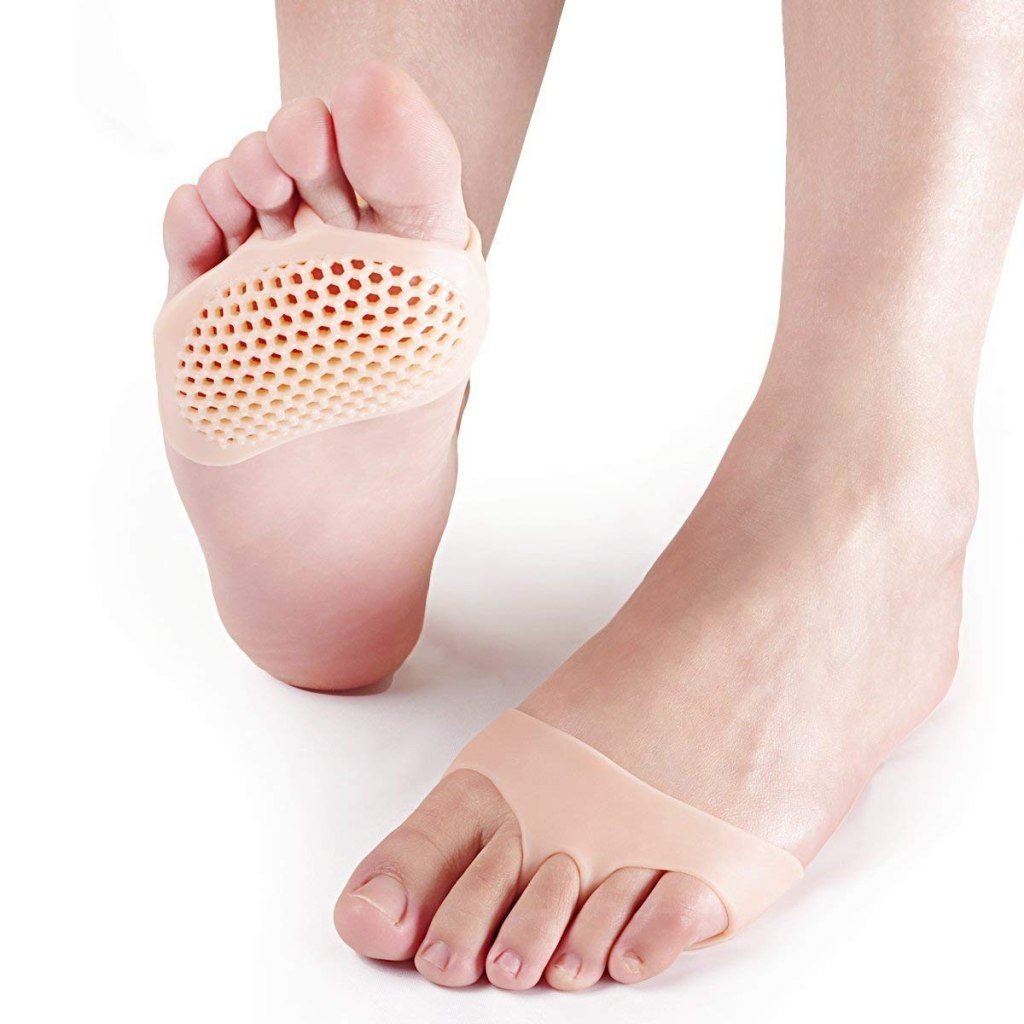 Silicone Gel Toe & Heel Sleeves – Anti-Skid Forefoot Pads for Pain Relief & Skin Repair (Free Size)