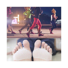 Silicone Gel Toe & Heel Sleeves – Anti-Skid Forefoot Pads for Pain Relief & Skin Repair (Free Size)