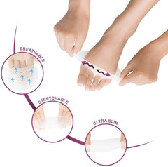 Silicone Gel Toe & Heel Sleeves – Anti-Skid Forefoot Pads for Pain Relief & Skin Repair (Free Size)
