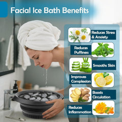 Silicone Face Ice Bath Bowl