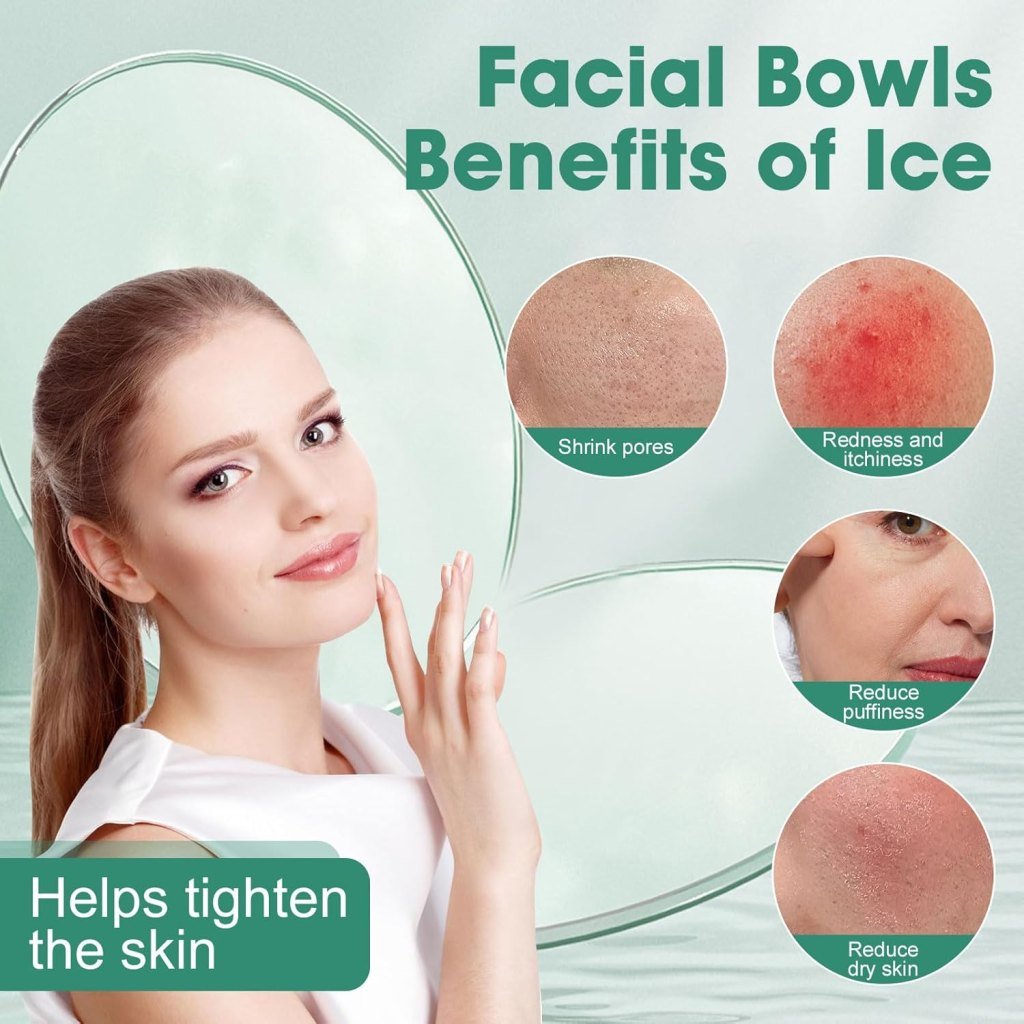 Silicone Face Ice Bath Bowl