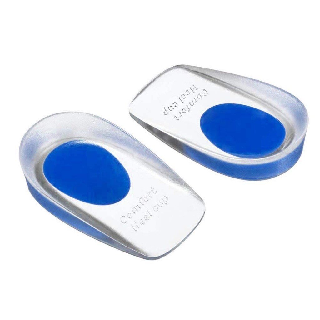 Silicone Heel Gel Insole for Plantar Fasciitis & Heel Pain Relief (1 Pair)