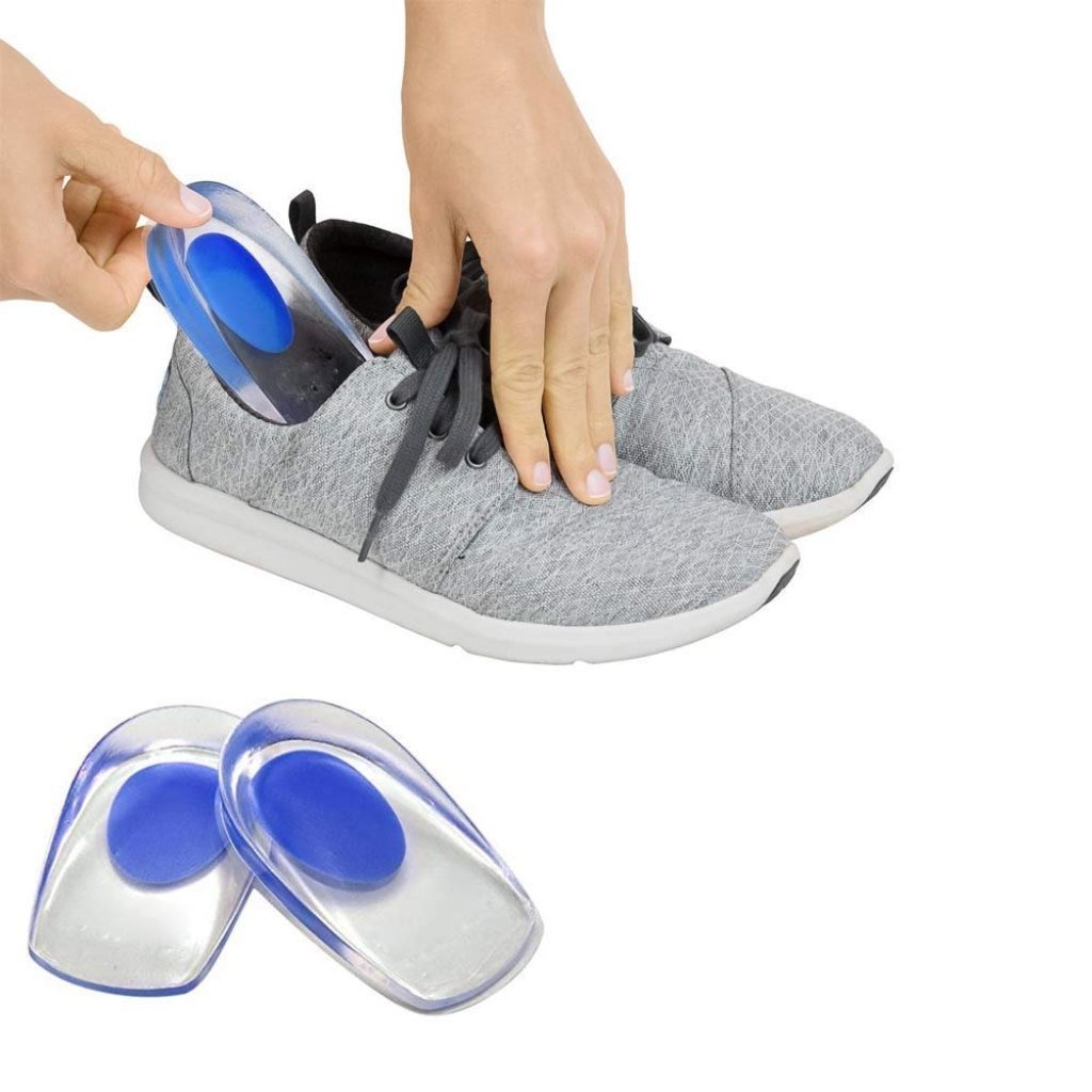 Silicone Heel Gel Insole for Plantar Fasciitis & Heel Pain Relief (1 Pair)