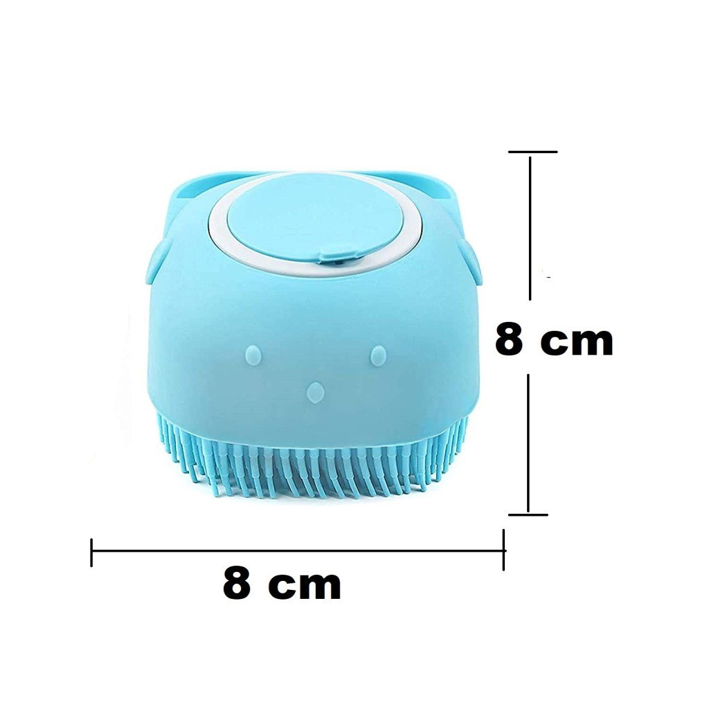 Multicolor Silicone Shower Bath Brush with Shampoo Dispenser – Gentle Deep Clean & Massage