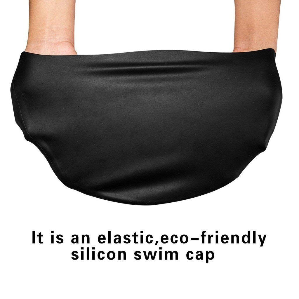 Multicolor Silicone Swimming Cap for Adults – Non-Slip, Waterproof, Comfortable Fit