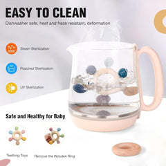 Silicone & Wooden Baby Teether – Soft Infant Teething Toy & Rattle Gift