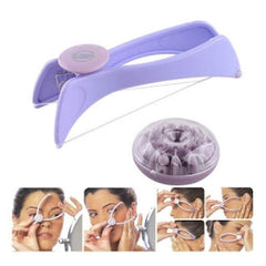 Silique Eyebrow & Body Hair Removal Kit – Threading & Tweezers (Purple)