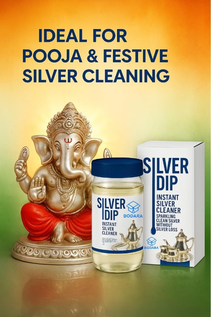 Silver Dip Cleaner Liquid – Instant Silver Cleaning Solution for Home & Kitchen