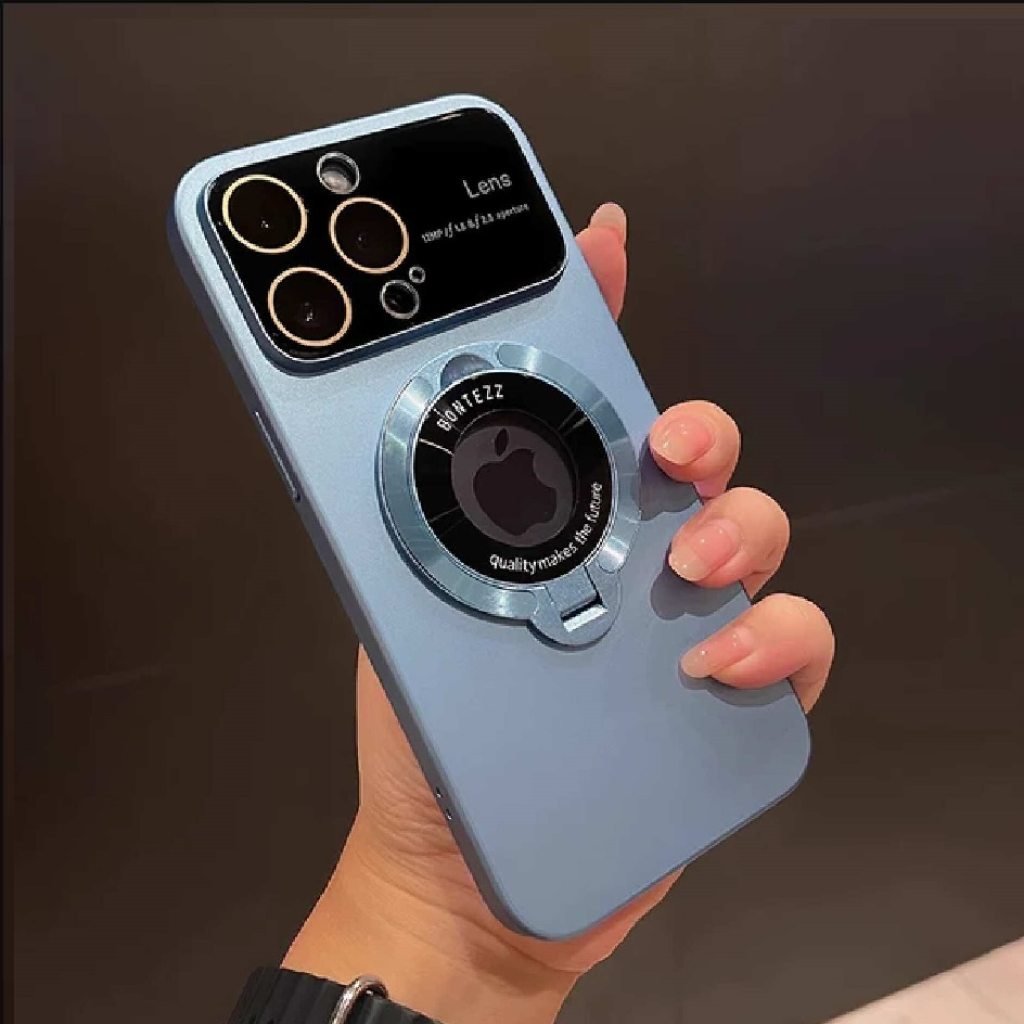 Sky Blue iPhone 15 Pro Max Case with MagSafe & Invisible Stand