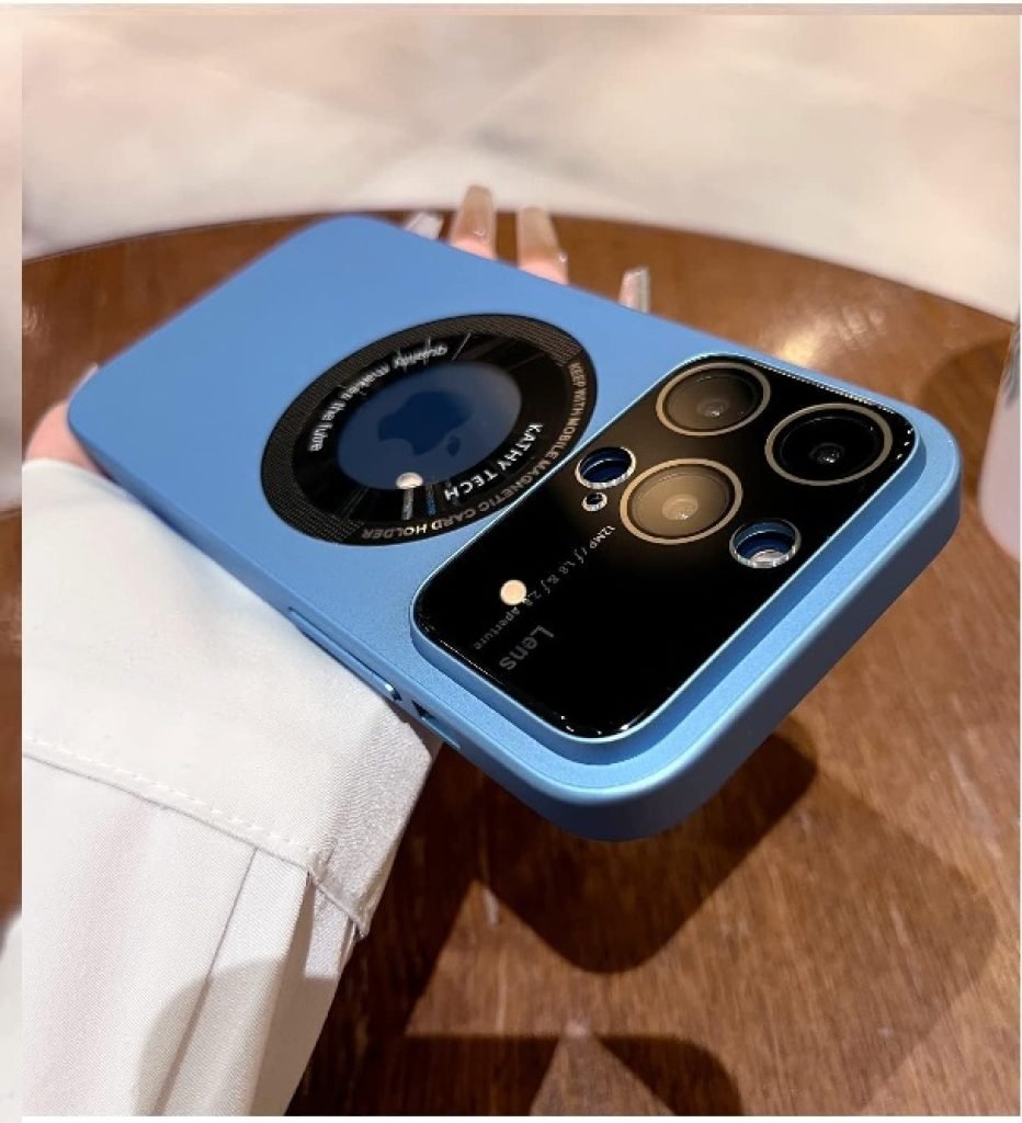 Sky Blue iPhone 14 Pro Max Case with MagSafe & Invisible Stand