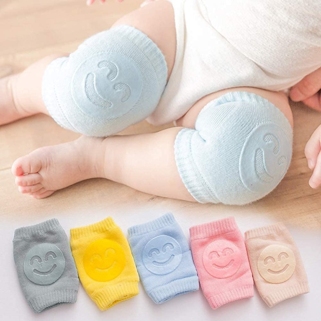 Baby Knee & Elbow Pads for Crawling – Soft, Breathable, Anti-Slip Toddler Safety Protector (Multi-Color)