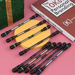 Premium Spinning Pen Set – 4 Pack Non-Slip, Weighted Rolling Ballpoint Pens for Students & Play