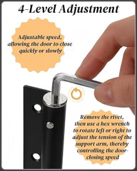 Heavy Duty Spring Door Closer – Adjustable, Indoor & Outdoor Use