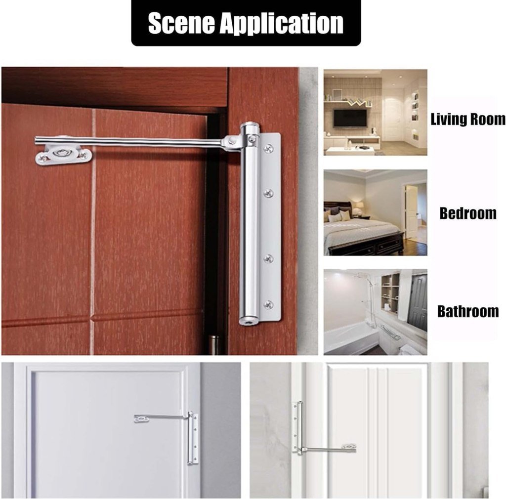 Heavy Duty Spring Door Closer – Adjustable, Indoor & Outdoor Use