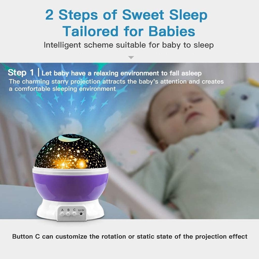 Star Master Galaxy Projector & Night Light – Rotating Moon & Stars for Kids & Bedroom, Colorful LED Cosmos Sky