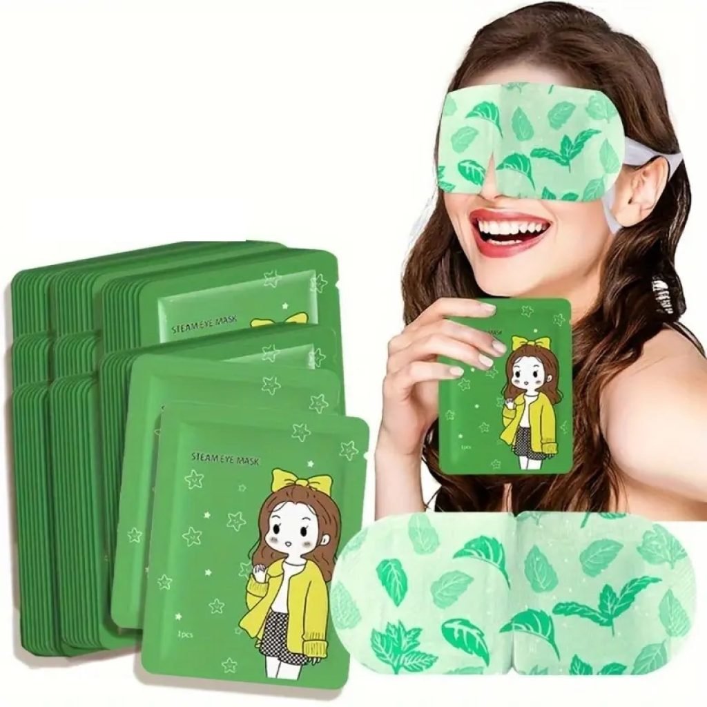 Self-Heating Steam Eye Mask – Relaxing, Latex-Free, Disposable, No Electricity
