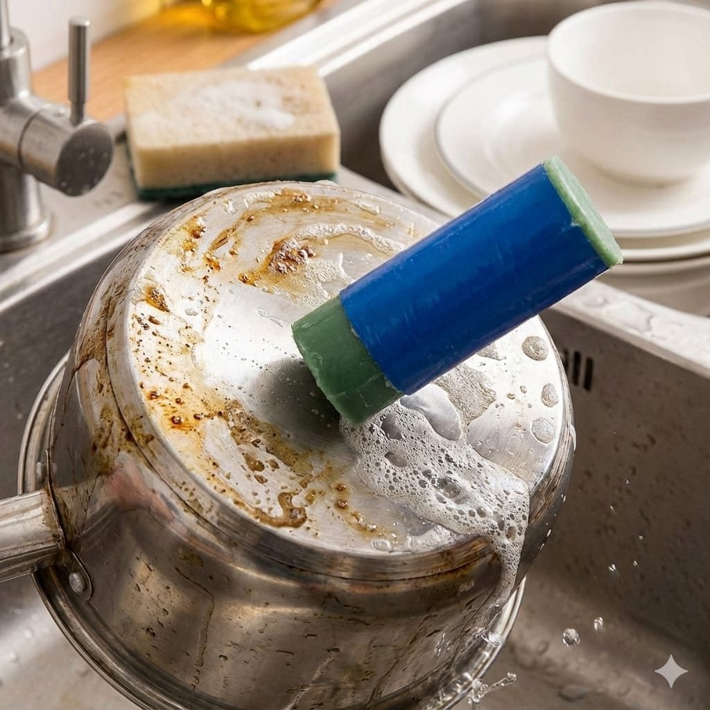 Steel Rust & Stain Remover 2 Pcs – Glass Fiber Metal Polish Brush