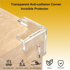 T-Shape Baby Corner Protector – Transparent, Soft Silicone Edge Guard for Child Safety