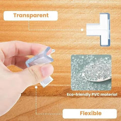 T-Shape Baby Corner Protector – Transparent, Soft Silicone Edge Guard for Child Safety