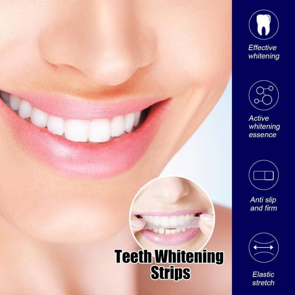 Professional 7 Pairs 5D Charcoal Teeth Whitening Strips – Oral Care & Sensitivity Relief