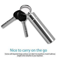 Portable 4-Piece Metal Toothpick & Floss Set for Travel & Outdoor Use