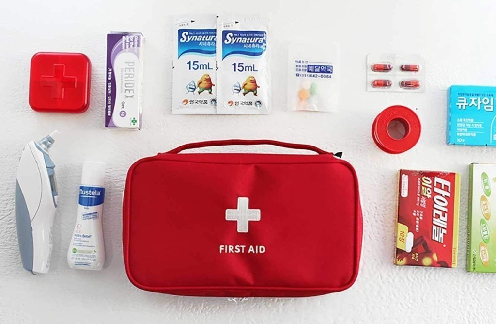 Travel First Aid Kit Pouch – Emergency Medical Organizer for Travel & Home