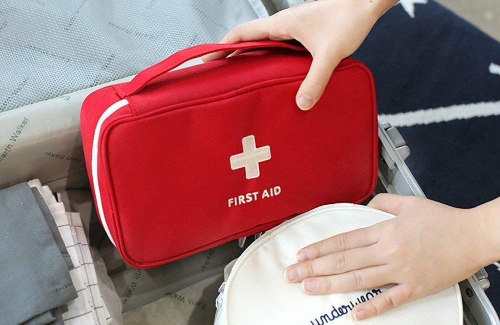 Travel First Aid Kit Pouch – Emergency Medical Organizer for Travel & Home