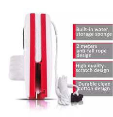 Triangle Magnetic Glass Cleaner – Double-Sided Window Wiper & Squeegee Kit