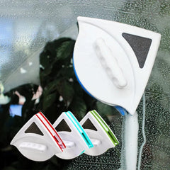 Triangle Magnetic Glass Cleaner – Double-Sided Window Wiper & Squeegee Kit