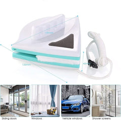 Triangle Magnetic Glass Cleaner – Double-Sided Window Wiper & Squeegee Kit