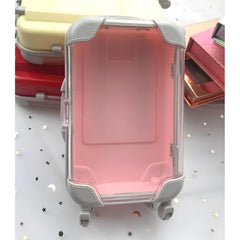Mini Trolley Cosmetic Case for Makeup, Jewelry & Lashes – Travel Organizer
