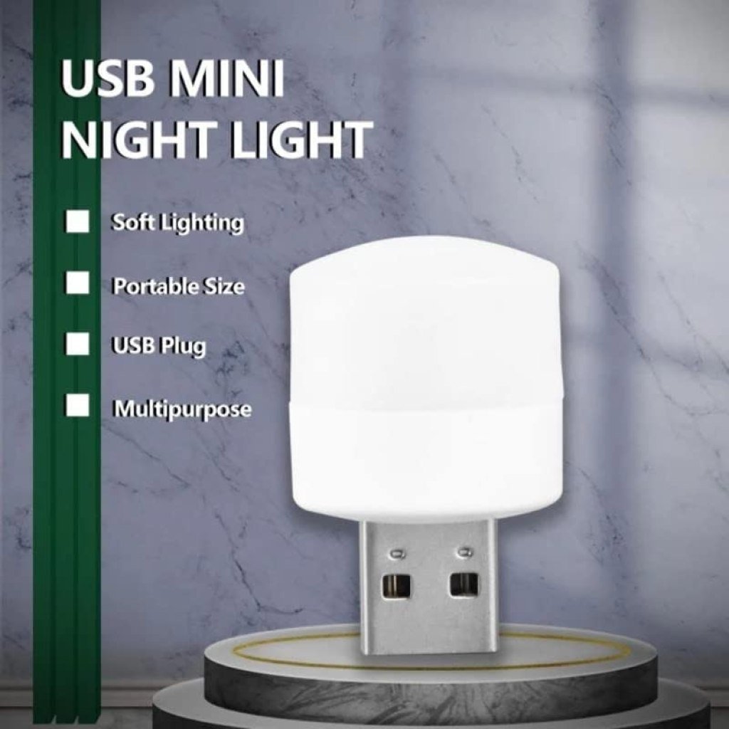 USB Mini LED Night Light – Portable Plug-In for Bedroom, Camping & More