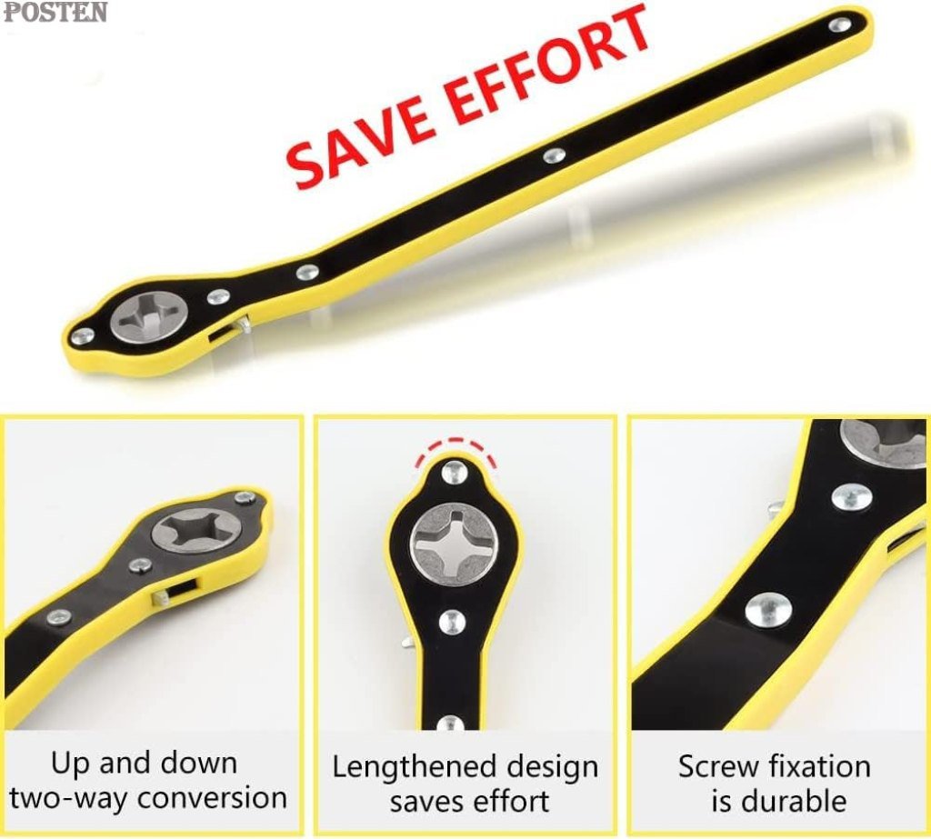 Heavy Duty Universal Car Jack Wrench – Ratchet & Lift Speed Handle ...