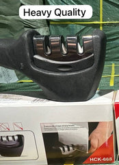 Heavy Duty 3-Stage Knife Sharpener for Precision & Durability