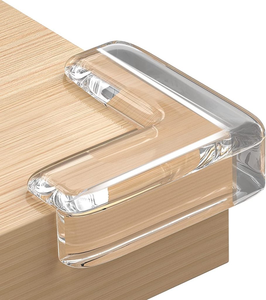 V-Shape Baby Corner Protectors – 8 pcs Soft Silicone Edge Guards for Furniture & Tables