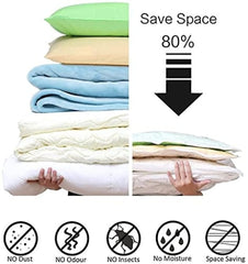 Heavy-Duty Vacuum Storage Bags with Pump – 5 Pack, Reusable Space Saver Bags for Travel & Home