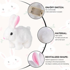 Interactive Talking Bunny Toy – Hopping, Wiggling, Easter Plush for Kids