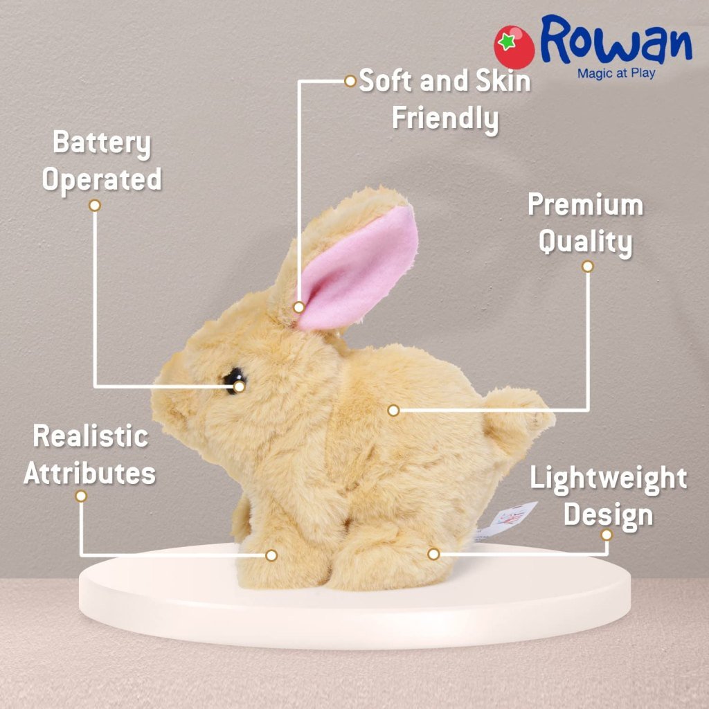 Interactive Talking Bunny Toy – Hopping, Wiggling, Easter Plush for Kids