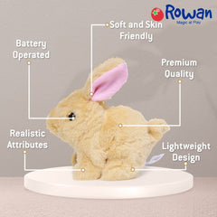 Interactive Talking Bunny Toy – Hopping, Wiggling, Easter Plush for Kids