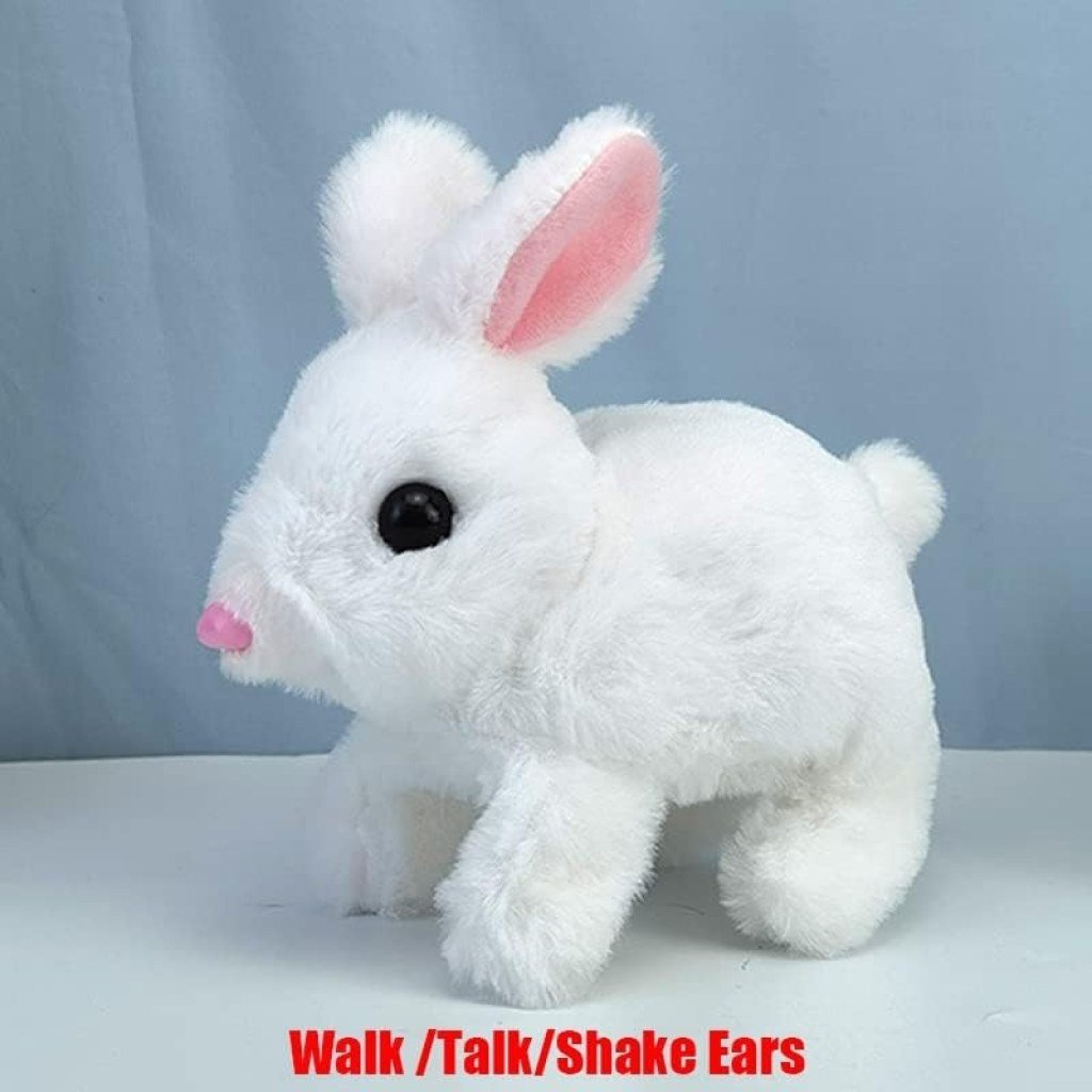 Interactive Talking Bunny Toy – Hopping, Wiggling, Easter Plush for Kids
